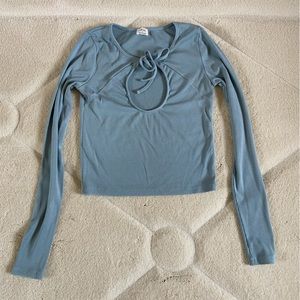 Wilfred long sleeve top in blue